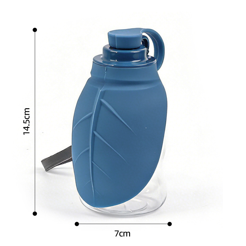 Bouteille d'eau pliable en silicone portable pour animaux de compagnie
