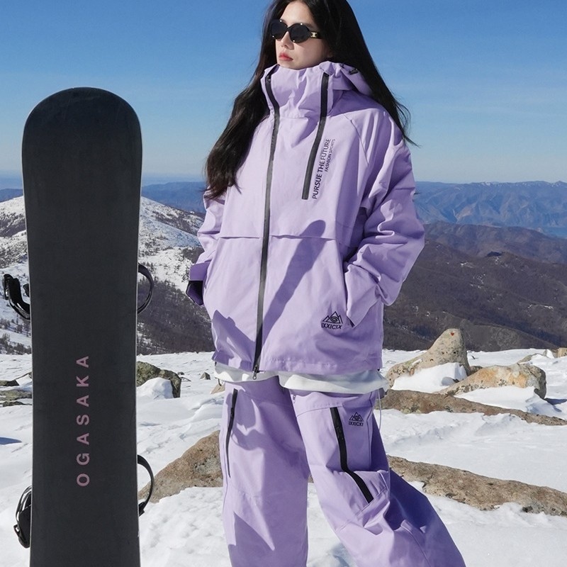 Ensemble de ski imperméable doublé polaire chaud trois pièces