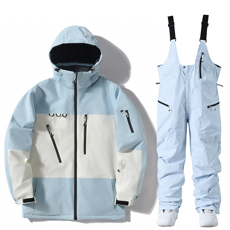 Ensemble veste et pantalon de ski alpin et snowboard coupe-vent et imperméable