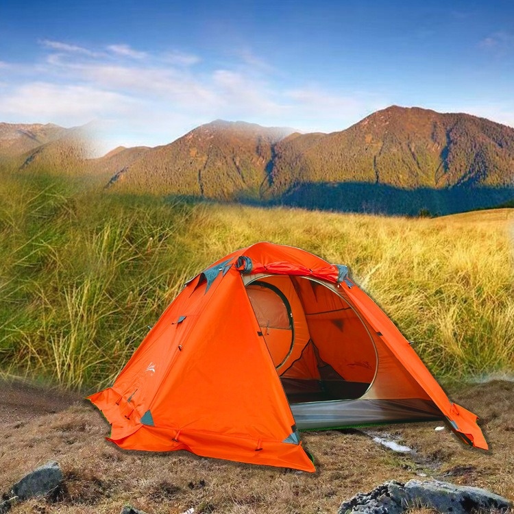 Tente extérieure double couche épaisse pour 3-4 personnes, imperméable, idéale pour le camping