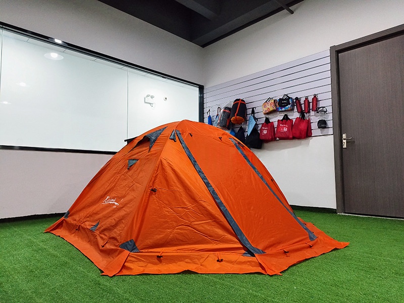 Tente extérieure double couche épaisse pour 3-4 personnes, imperméable, idéale pour le camping